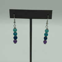 Cool Quad-Color Pearl Earrings 1