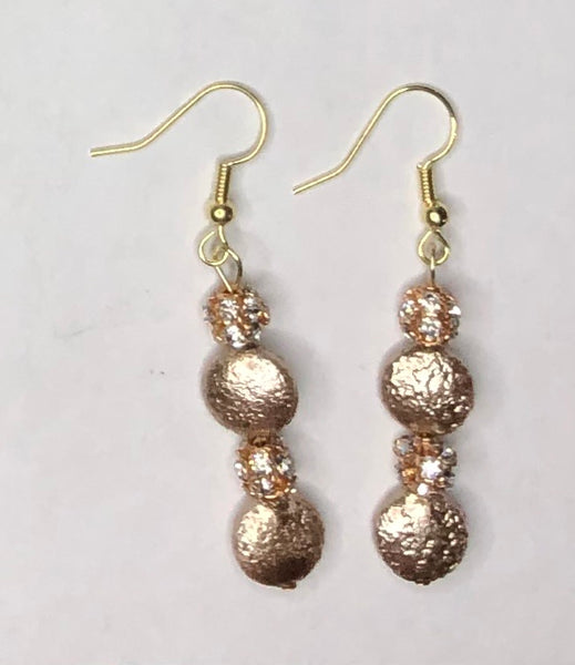 Jeweled Gold Earrings 1