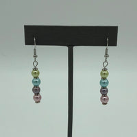 Pastel Quad-Color Pearl Earrings 1