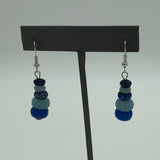 Glitzy Blue Earrings 1