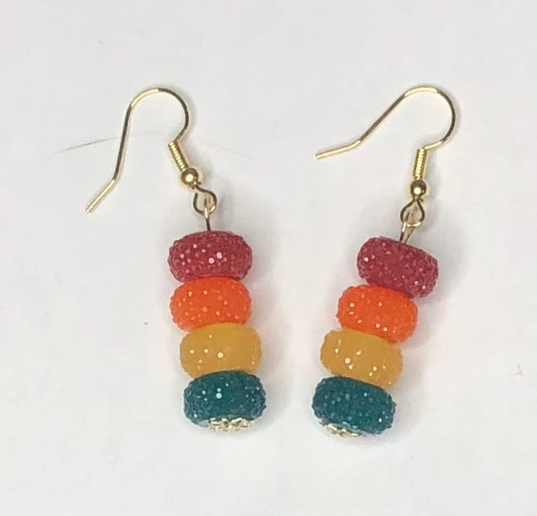 Bold Quad-Color Earrings 1