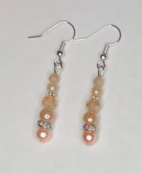 Jeweled Champagne Earrings 1