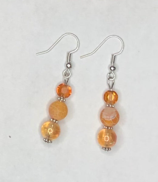 Orange Earrings 3