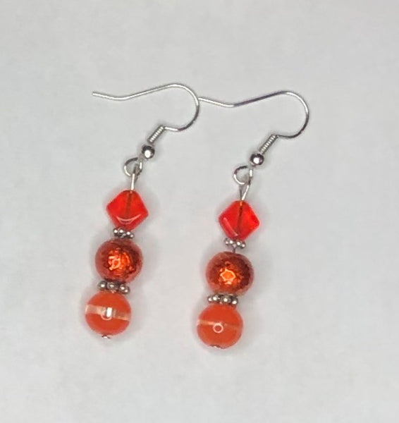 Orange Earrings 1