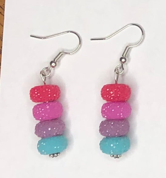 Vivid Quad-Color Earrings 1