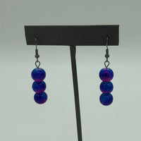 Splattered Tri-Color Earrings 1