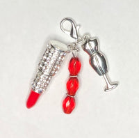 Red Mini-Keychain with Mannequin Charm 1