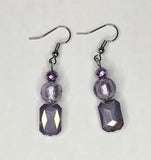 Faceted Lavender Earrings 1