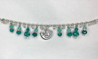 Teal Bracelet with Sloth Charm 1