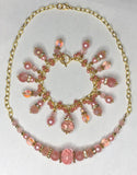 Pink Bracelet and Necklace 1 (Matching Set)