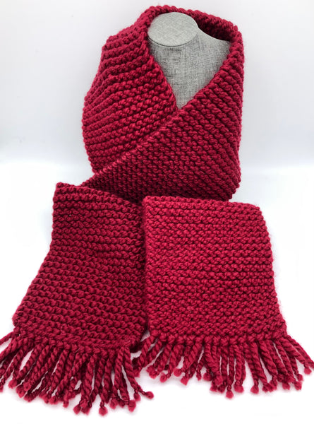 Solid Red “Cranberry” Scarf