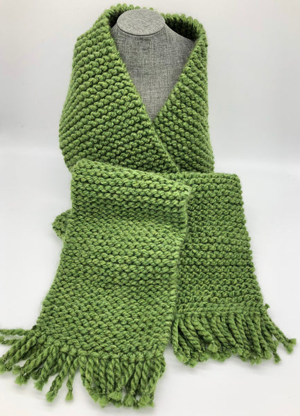 Solid Green “Grass” Scarf