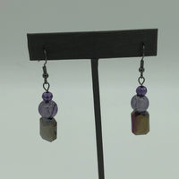 Faceted Lavender Earrings 1