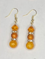 Jeweled Amber Earrings 1