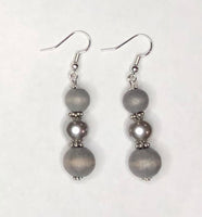 Gray Earrings 1