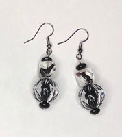 Black / Clear Earrings 1