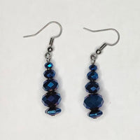 Faceted Sapphire Earrings 1